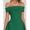 image:imageZESICA Summer 2026 Off Shoulder Cocktail Dresses for WomenGreen