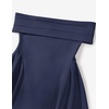 image:imageZESICA Summer 2026 Off Shoulder Cocktail Dresses for WomenNavy