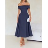 image:imageZESICA Summer 2026 Off Shoulder Cocktail Dresses for WomenNavy
