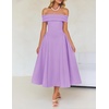 image:imageZESICA Summer 2026 Off Shoulder Cocktail Dresses for WomenPurple