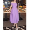 image:imageZESICA Summer 2026 Off Shoulder Cocktail Dresses for WomenPurple