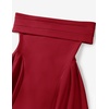 image:imageZESICA Summer 2026 Off Shoulder Cocktail Dresses for WomenRed