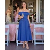 image:imageZESICA Summer 2026 Off Shoulder Cocktail Dresses for WomenRoyalblue
