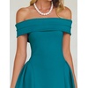 image:imageZESICA Summer 2026 Off Shoulder Cocktail Dresses for WomenTeal