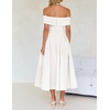 image:imageZESICA Summer 2026 Off Shoulder Cocktail Dresses for WomenWhite