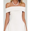 image:imageZESICA Summer 2026 Off Shoulder Cocktail Dresses for WomenWhite