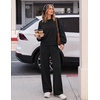 image:imageZESICA Two Piece Lounge Sets for Women Fall Sweatsuit Tracksuit OutfitsBlack
