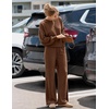 image:imageZESICA Two Piece Lounge Sets for Women Fall Sweatsuit Tracksuit OutfitsBrown