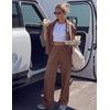 image:imageZESICA Two Piece Lounge Sets for Women Fall Sweatsuit Tracksuit OutfitsBrown