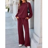 image:imageZESICA Two Piece Lounge Sets for Women Fall Sweatsuit Tracksuit OutfitsBurgundy