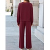 image:imageZESICA Two Piece Lounge Sets for Women Fall Sweatsuit Tracksuit OutfitsBurgundy