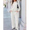 image:imageZESICA Two Piece Lounge Sets for Women Fall Sweatsuit Tracksuit OutfitsLight Grey