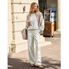 image:imageZESICA Two Piece Lounge Sets for Women Fall Sweatsuit Tracksuit OutfitsLight Grey