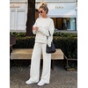 image:imageZESICA Two Piece Lounge Sets for Women Fall Sweatsuit Tracksuit OutfitsLight Grey