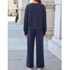 image:imageZESICA Two Piece Lounge Sets for Women Fall Sweatsuit Tracksuit OutfitsNavy