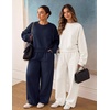 image:imageZESICA Two Piece Lounge Sets for Women Fall Sweatsuit Tracksuit OutfitsNavy