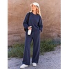 image:imageZESICA Two Piece Lounge Sets for Women Fall Sweatsuit Tracksuit OutfitsNavy