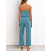 image:imageZESICA Women Casual Off Shoulder Strapless Belted Wide Leg Jumpsuit RomperSage