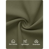 image:imageZESICA Womens 2 Piece Sets Casual Strapless Tube Top Wide Leg Pants OutfitsArmygreen