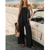 image:imageZESICA Womens 2 Piece Sets Casual Strapless Tube Top Wide Leg Pants OutfitsBlack