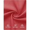 image:imageZESICA Womens 2 Piece Sets Casual Strapless Tube Top Wide Leg Pants OutfitsWatermelonred
