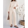 image:imageZESICA Womens 2 Piece Sweater Lounge Sets 2026 Fall Knit Matching OutfitsApricot
