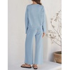 image:imageZESICA Womens 2 Piece Sweater Lounge Sets 2026 Fall Knit Matching OutfitsBlue