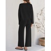 image:imageZESICA Womens 2 Piece Sweater Lounge Sets 2026 Fall Knit Matching OutfitsDarkblack