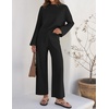 image:imageZESICA Womens 2 Piece Sweater Lounge Sets 2026 Fall Knit Matching OutfitsDarkblack