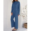 image:imageZESICA Womens 2 Piece Sweater Lounge Sets 2026 Fall Knit Matching OutfitsDarkblue