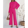 image:imageZESICA Womens 2 Piece Sweater Lounge Sets 2026 Fall Knit Matching OutfitsRose