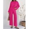 image:imageZESICA Womens 2 Piece Sweater Lounge Sets 2026 Fall Knit Matching OutfitsRose