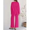 image:imageZESICA Womens 2 Piece Sweater Lounge Sets 2026 Fall Knit Matching OutfitsRose