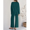 image:imageZESICA Womens 2 Piece Sweater Lounge Sets 2026 Fall Knit Matching OutfitsTeal