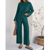 image:imageZESICA Womens 2 Piece Sweater Lounge Sets 2026 Fall Knit Matching OutfitsTeal