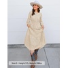 image:imageZESICA Womens 2026 Fall Long Sleeve Eyelet Maxi DressApricot