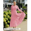 image:imageZESICA Womens 2026 Fall Long Sleeve Eyelet Maxi DressPink
