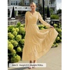 image:imageZESICA Womens 2026 Fall Long Sleeve Eyelet Maxi DressYellow