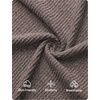 image:imageZESICA Womens 2026 Fall Long Sleeve Mock Neck Tops Going Out Knit ShirtsCoffee