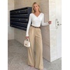 image:imageZESICA Womens 2026 Fall Long Sleeve Wrap Off Shoulder Y2K Going Out TopsWhite