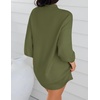 image:imageZESICA Womens 2026 Fall Mock Neck Mini Sweater Dress Pullover Knit DressesArmygreen