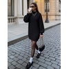 image:imageZESICA Womens 2026 Fall Mock Neck Mini Sweater Dress Pullover Knit DressesBlack