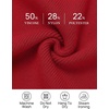 image:imageZESICA Womens 2026 Fall Mock Neck Mini Sweater Dress Pullover Knit DressesRed