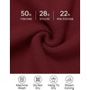 image:imageZESICA Womens 2026 Fall Mock Neck Mini Sweater Dress Pullover Knit DressesWine