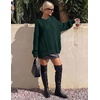 image:imageZESICA Womens 2026 Fall Oversized Chunky Cable Knit Tunic SweatersDarkgreen
