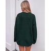 image:imageZESICA Womens 2026 Fall Oversized Chunky Cable Knit Tunic SweatersDarkgreen