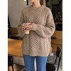 image:imageZESICA Womens 2026 Fall Oversized Chunky Cable Knit Tunic SweatersKhaki