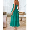 image:imageZESICA Womens 2026 Summer Boho Strapless Maxi DressesPeacock