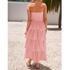 image:imageZESICA Womens 2026 Summer Boho Strapless Maxi DressesPink