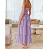 image:imageZESICA Womens 2026 Summer Boho Strapless Maxi DressesPurple